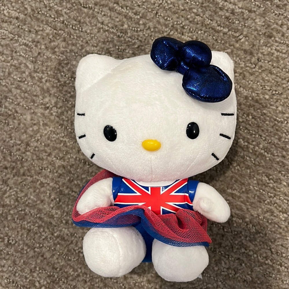 Hello Kitty Plush (Vintage 2014) - British Flag Dress